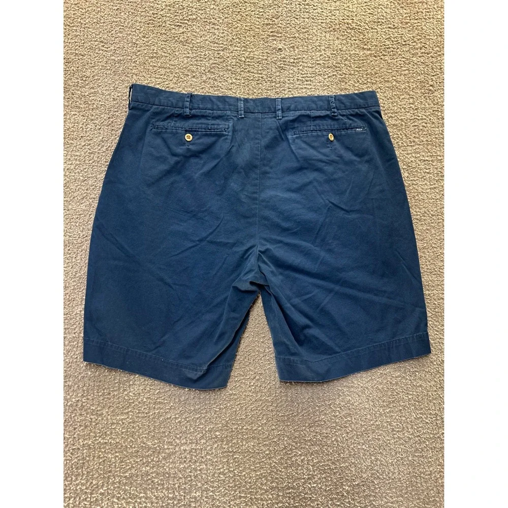 Polo Ralph Lauren Mens Navy Blue Stretch Classic Fit Chino Shorts Size 38